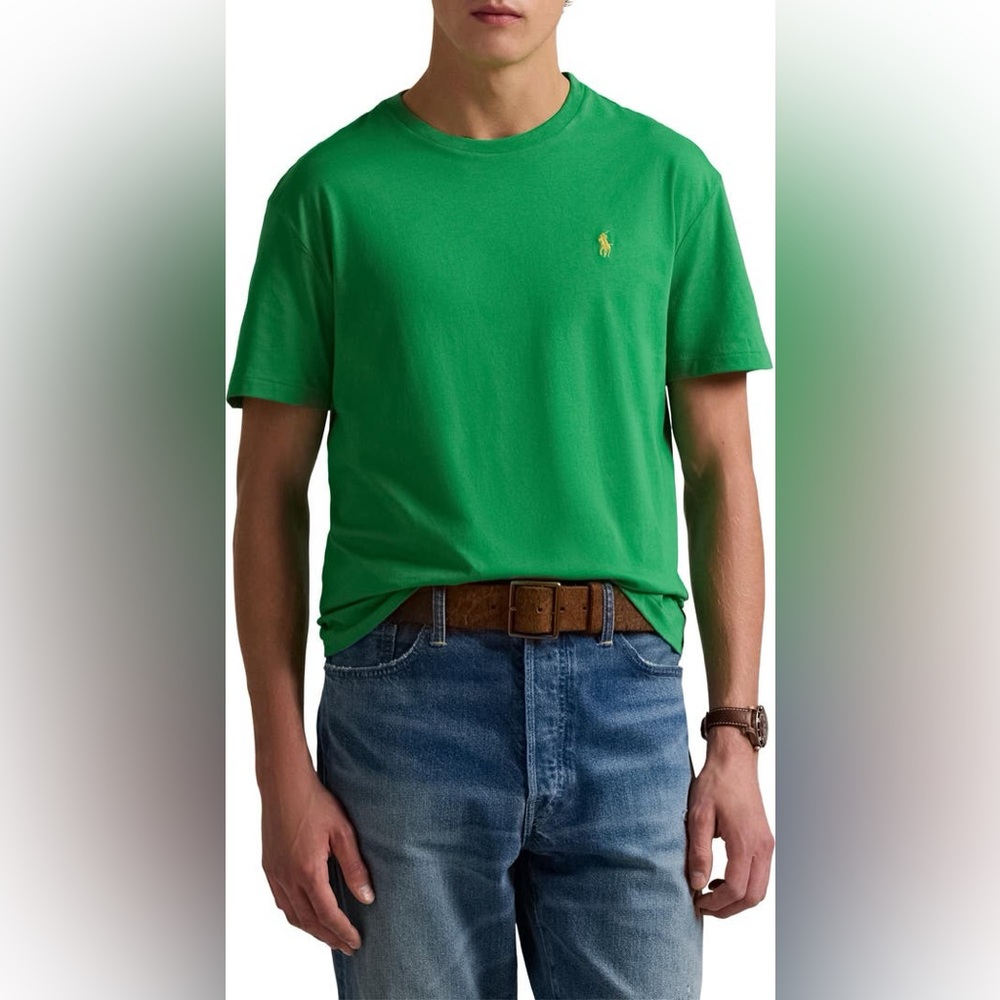 RALPH LAUREN Embroidered Short Sleeve Jersey T-Shirt